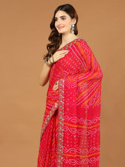 Bandhez Georgette Embroidery Saree