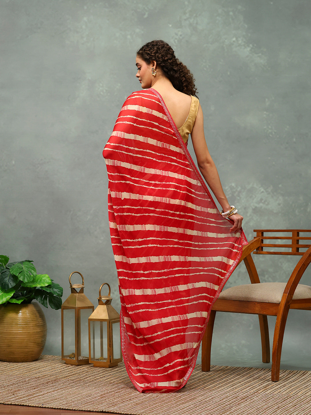 Digital Printed Chiffon Saree