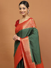 Zari Border Woven Art Silk Saree