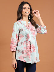 Printed Cotton Blend Kurta