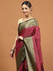 Zari Border Woven Art Silk Saree