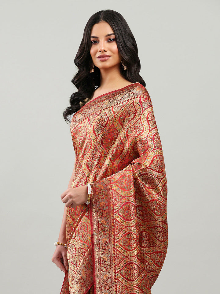 Zari Jaal Georgette Woven Saree