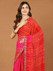 Bandhez Georgette Embroidery Saree