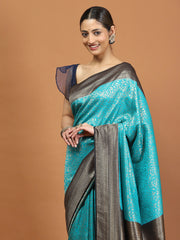 Zari Border Woven Art Silk Saree