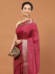 Zari Border Woven Art Silk Saree