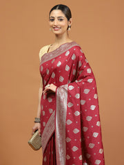 Zari Border Woven Art Silk Saree