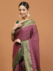 Zari Border Woven Art Silk Saree