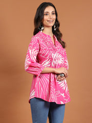 Printed Cotton Blend Kurta