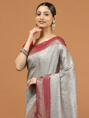 Zari Border Woven Art Silk Saree