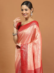 Zari Border Woven Art Silk Saree