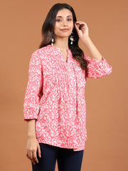 Printed Cotton Blend Kurta