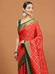 Zari Border Woven Art Silk Saree