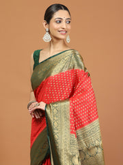 Zari Border Woven Art Silk Saree