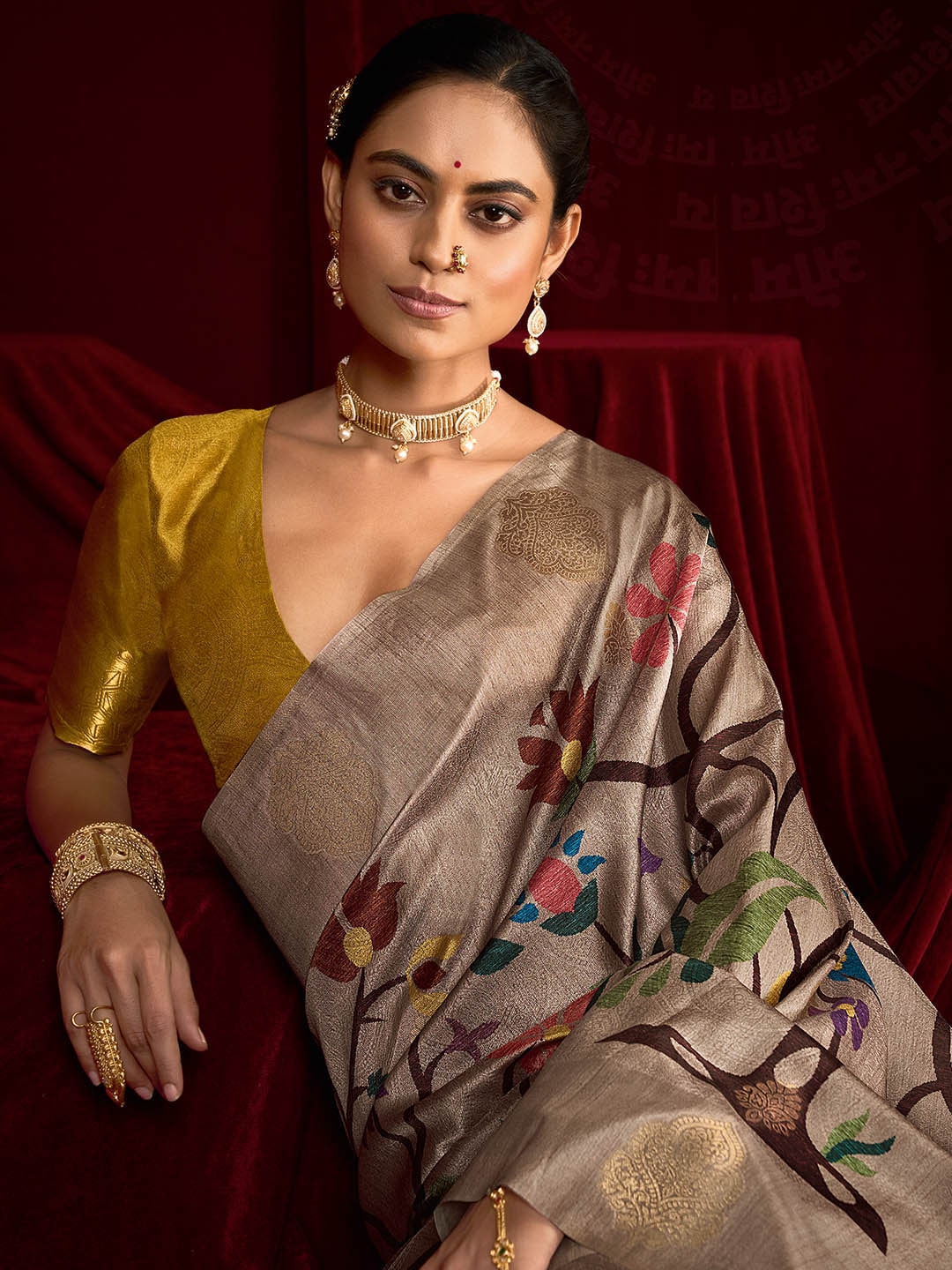 Woven Printed Art Silk Saree