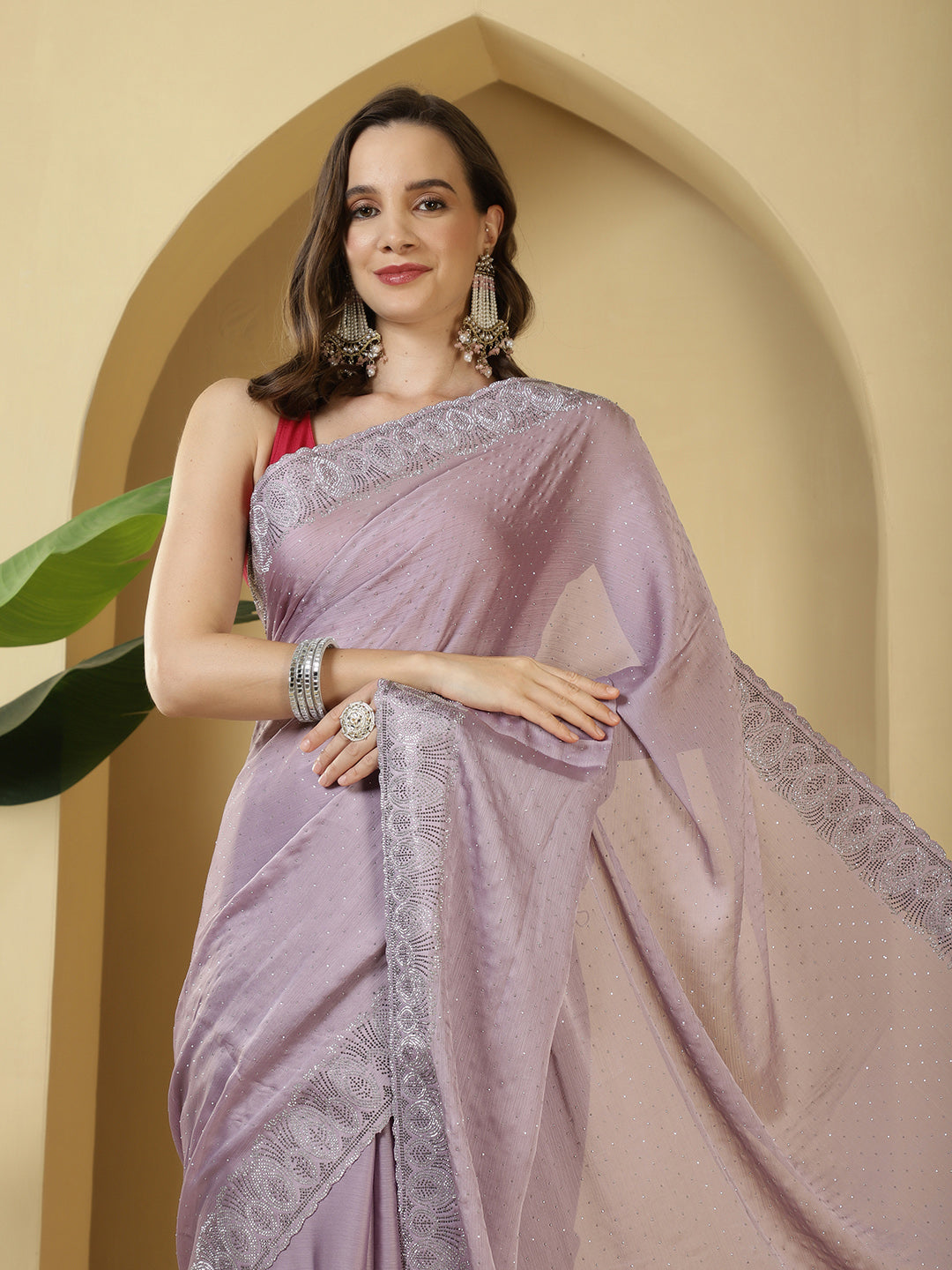 Digital Printed Chiffon Saree