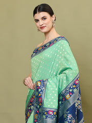 Zari Jaal Embroidery Banarasi Saree