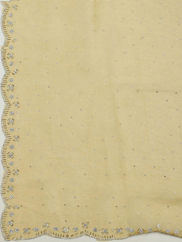 Embroidered Tissue Unstitched Suit With Dupatta