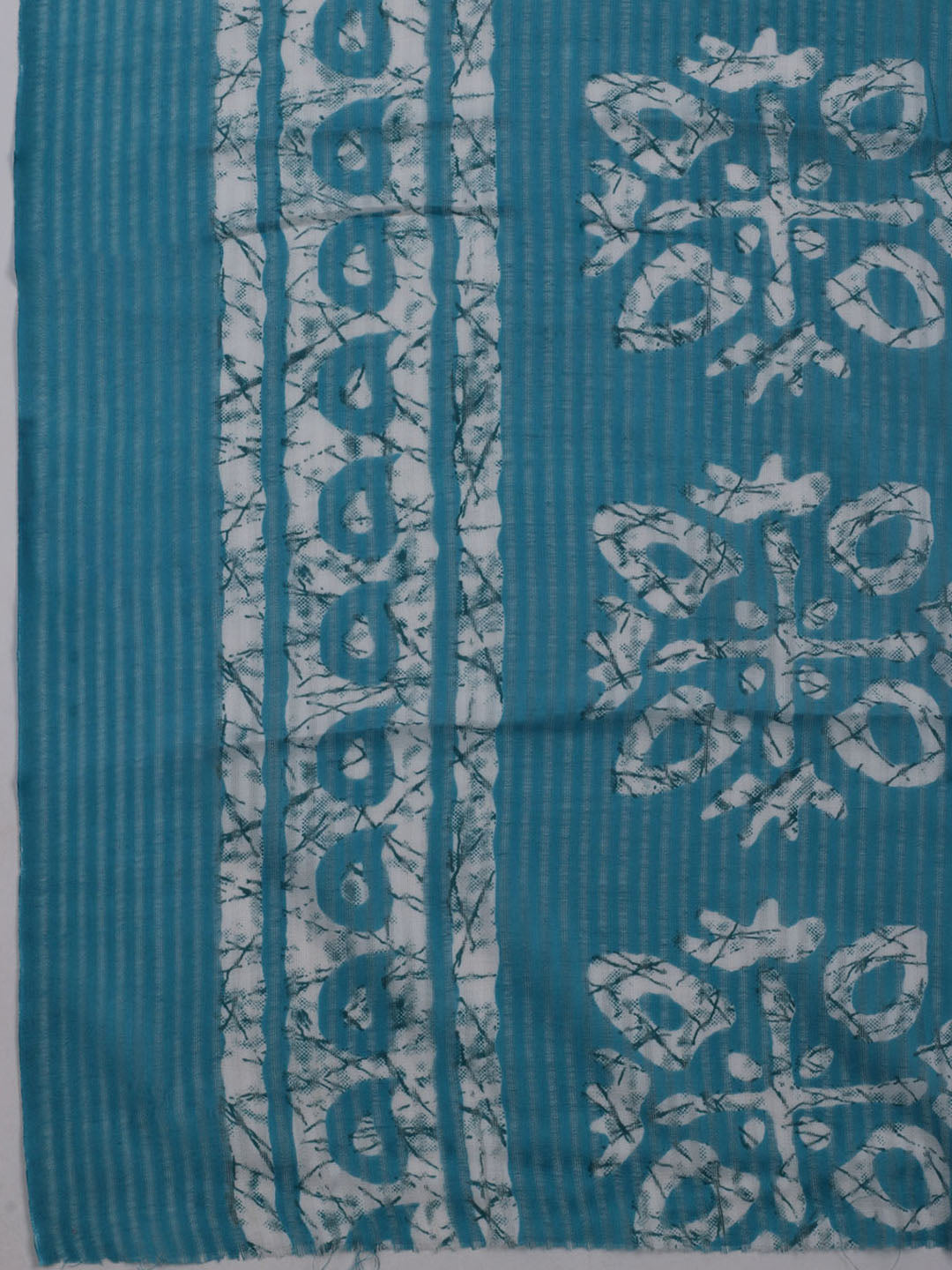 Printed Cotton Blend Unstitched Suit With Dupatta