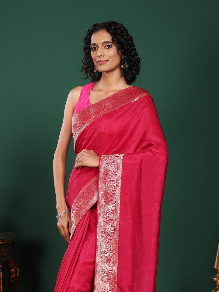 Woven Design Cotton Blend Saree