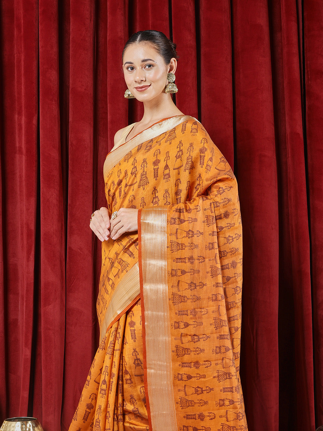 Digital Printed Art Silk Saree