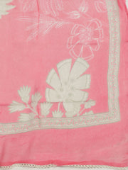 Printed Cotton Unstitched Suit With Pant & Dupatta