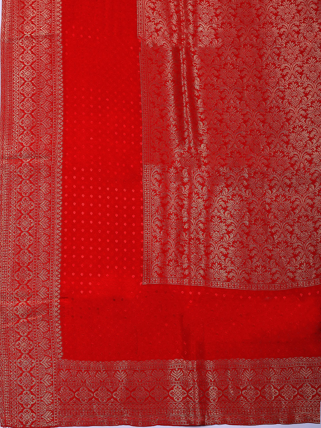 Woven Design Chanderi Unstitched Suit With Pant &amp; Dupatta