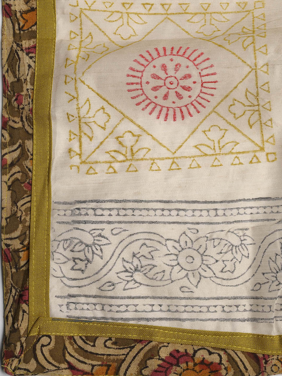 Neck Embroidered Cotton Blend Unstitched Suit With Dupatta