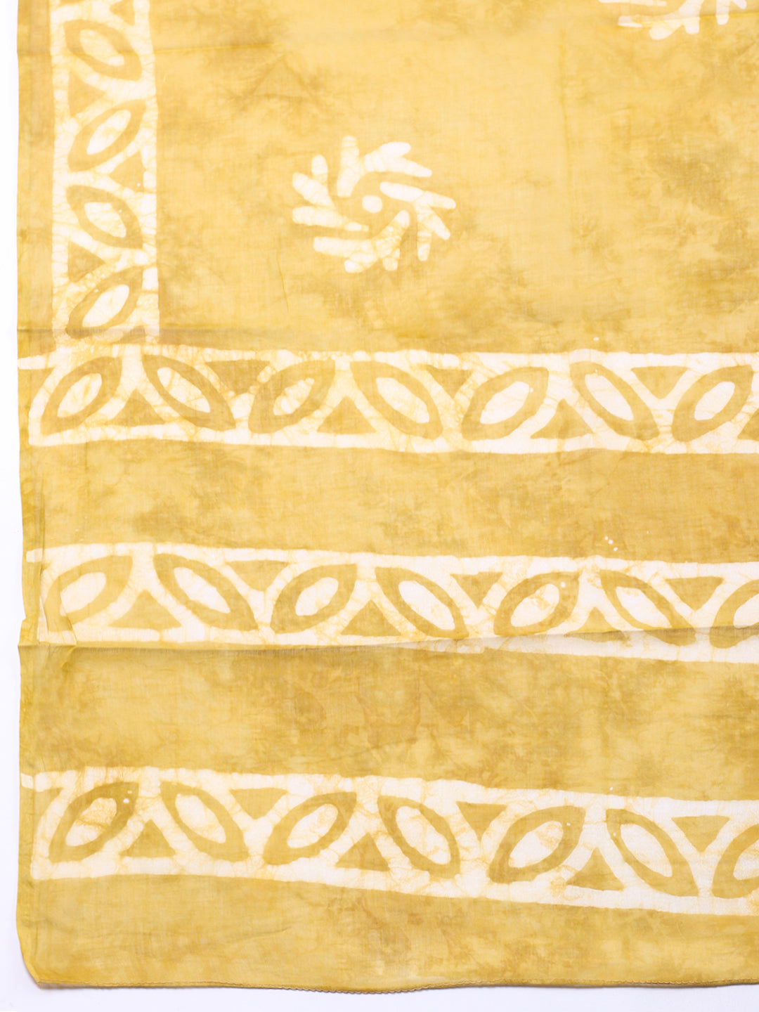 Embroidered Cotton Blend Unstitched Suit With Pant &amp; Dupatta