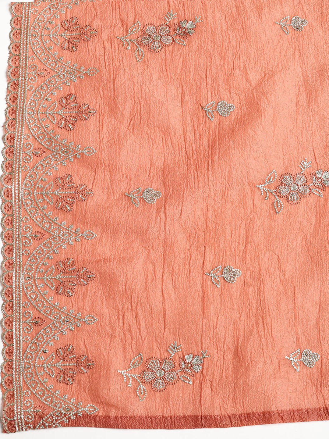 Embroidered Tissue Unstitched Suit With Dupatta