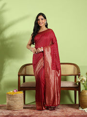 Plain Crepe Saree