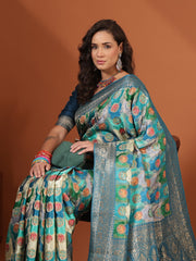 Woven Design Satin Saree