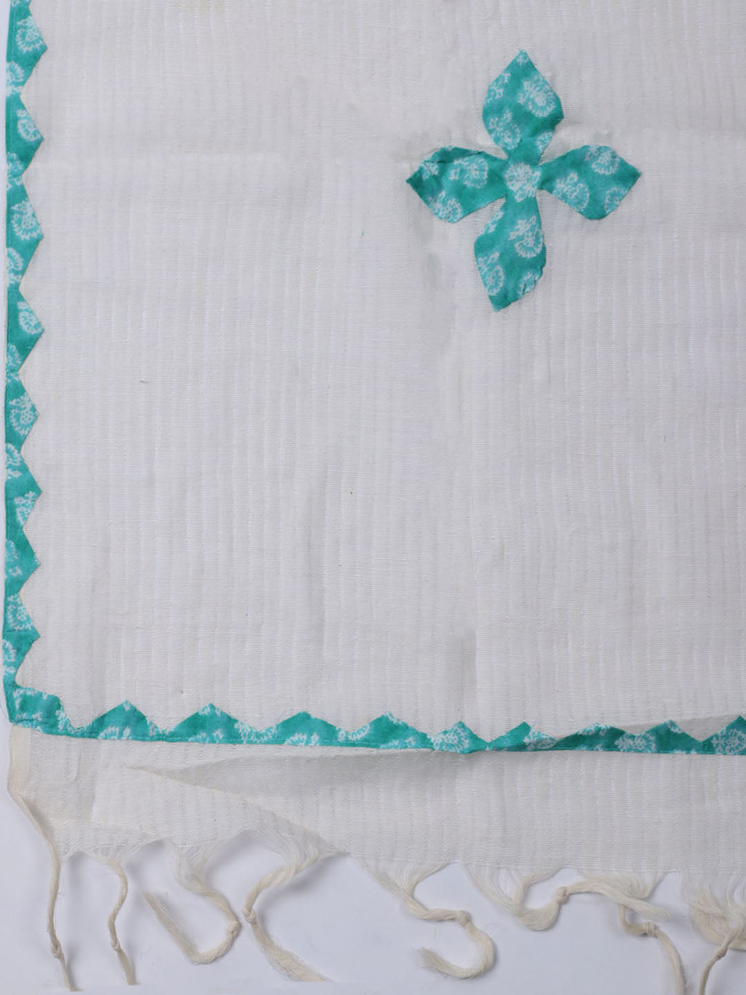 Printed Cotton Blend Unstitched Suit With Dupatta