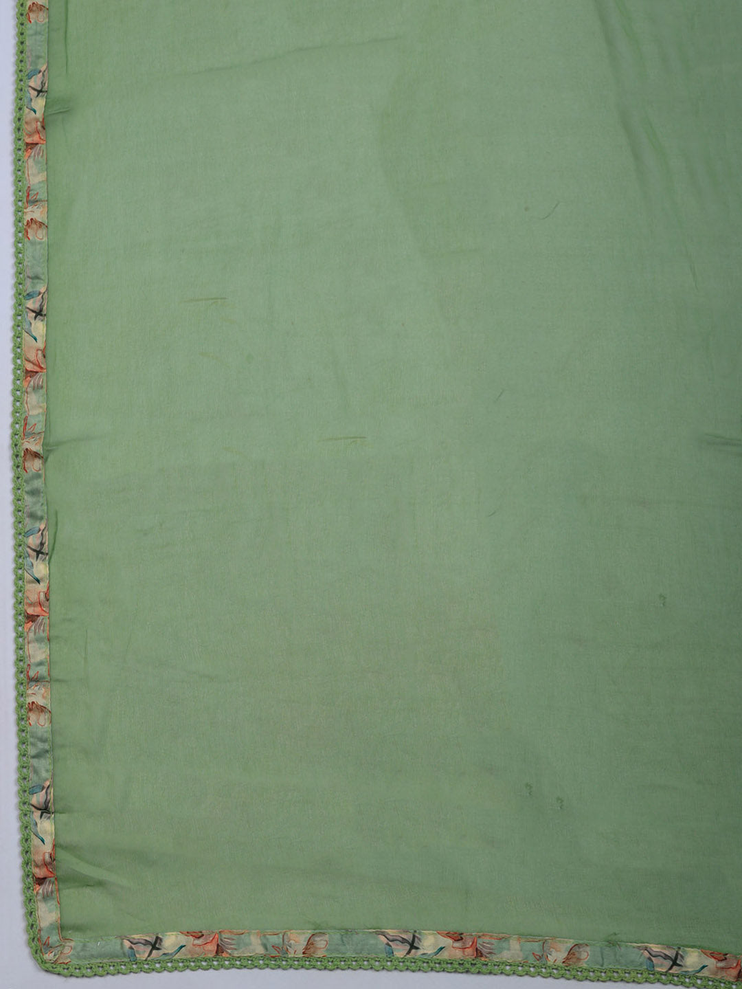 Embroidered Cotton Blend Unstitched Suit With Pant &amp; Dupatta