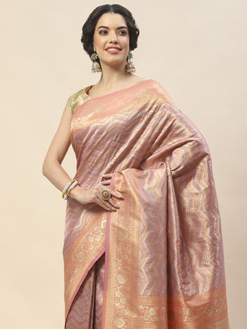 Zari Jaal Woven Art Silk Banarsi Saree