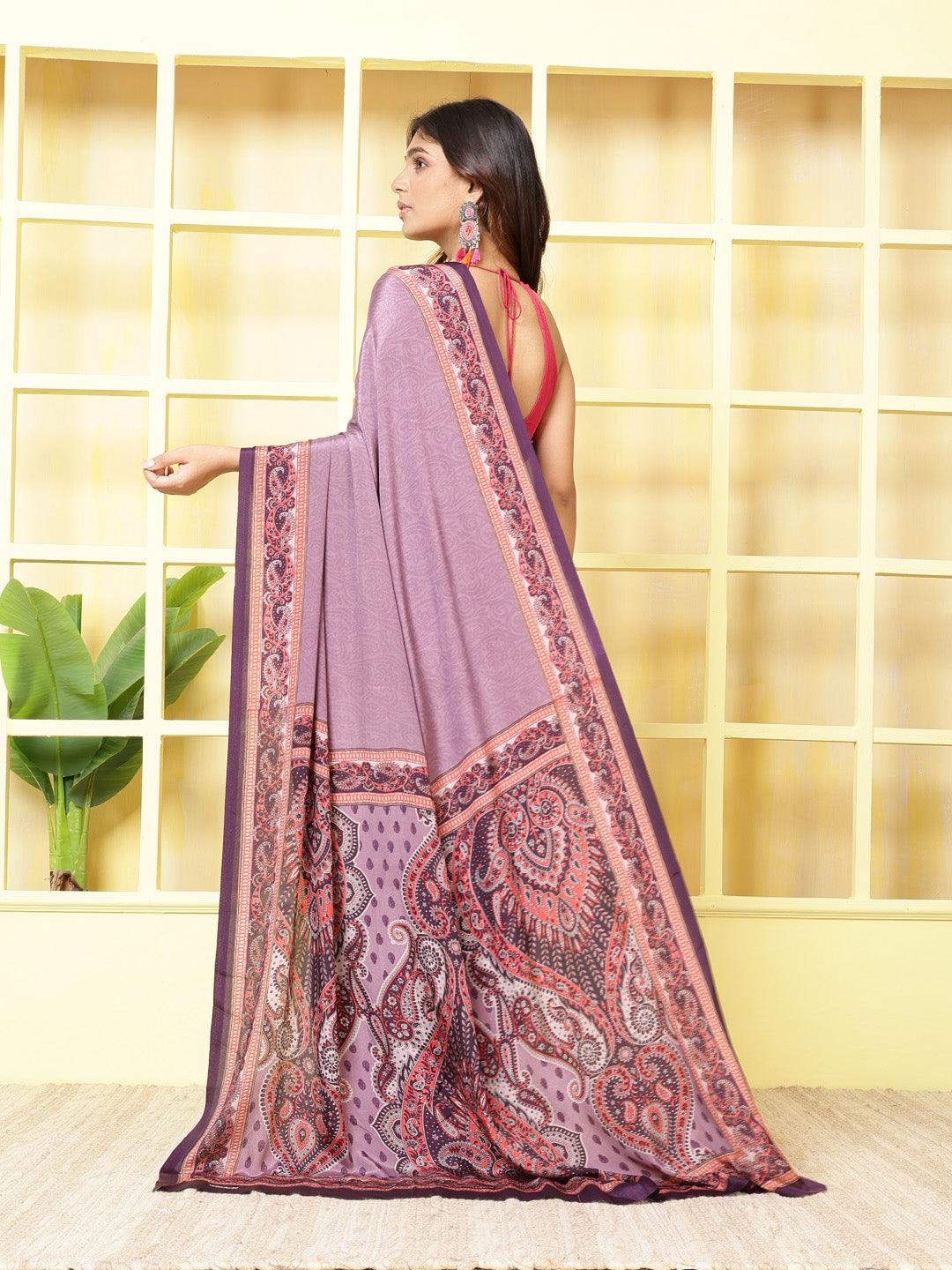 Digital Printed Crepe Saree