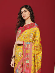 Woven Design Satin Saree