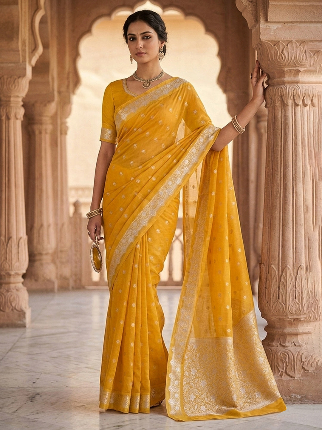 Zari Woven Art Silk Saree