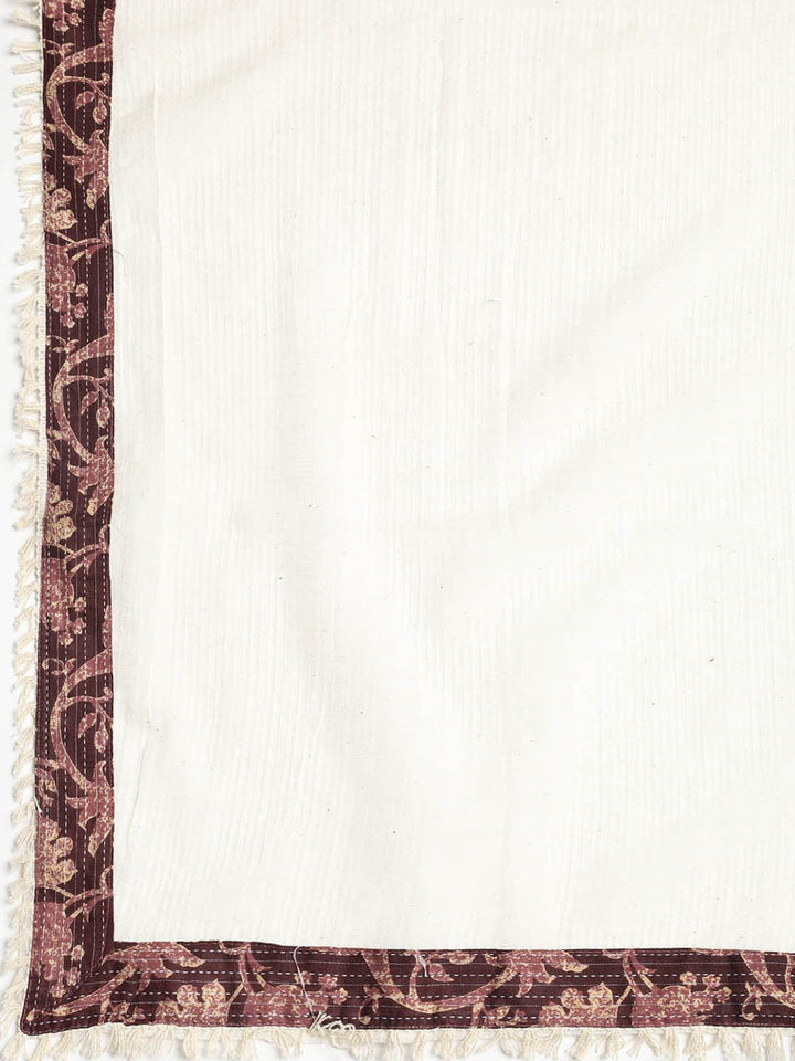 Embroidered Cotton Blend Unstitched Suit With Dupatta