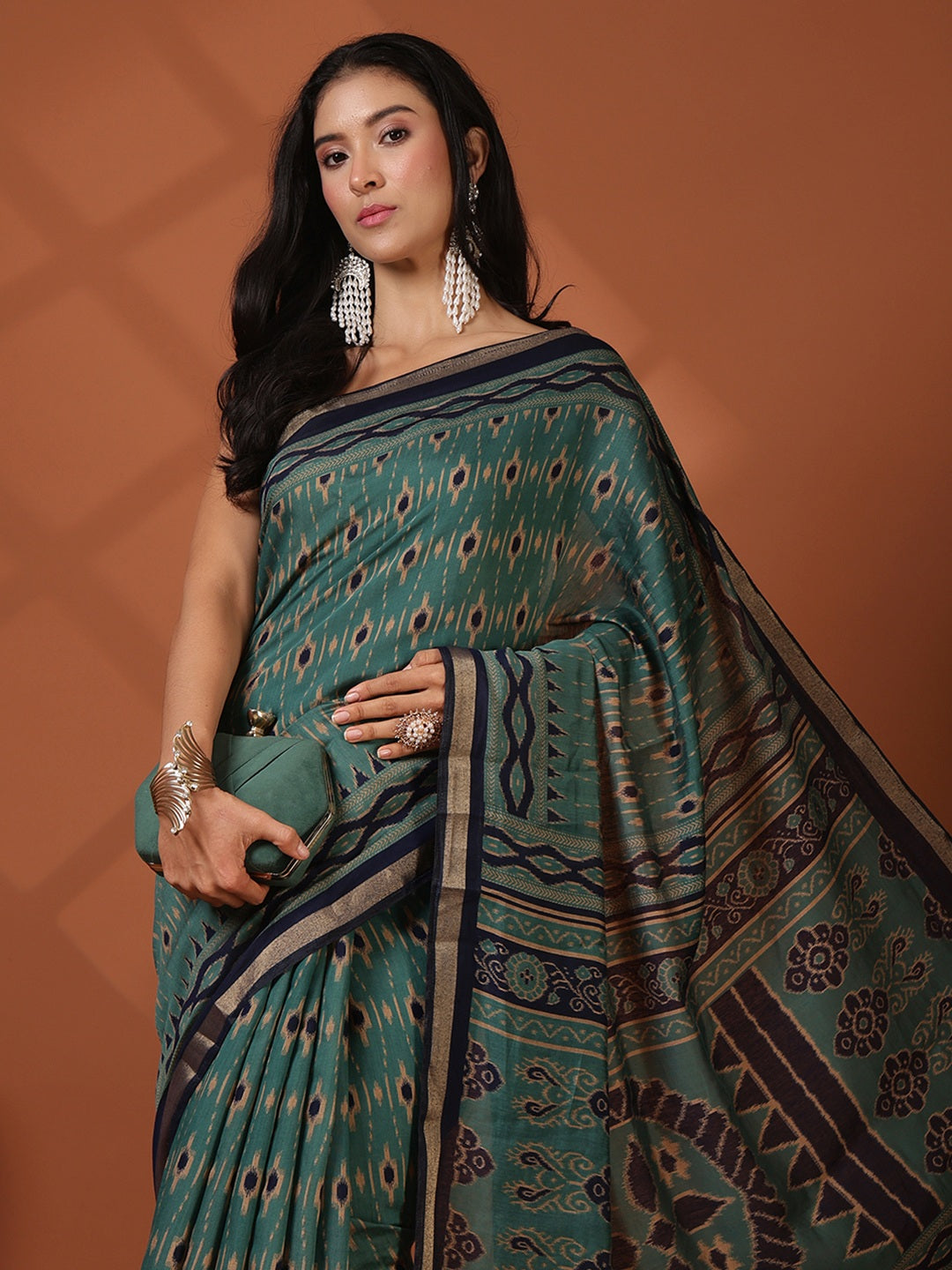Digital Printed Art Silk Saree