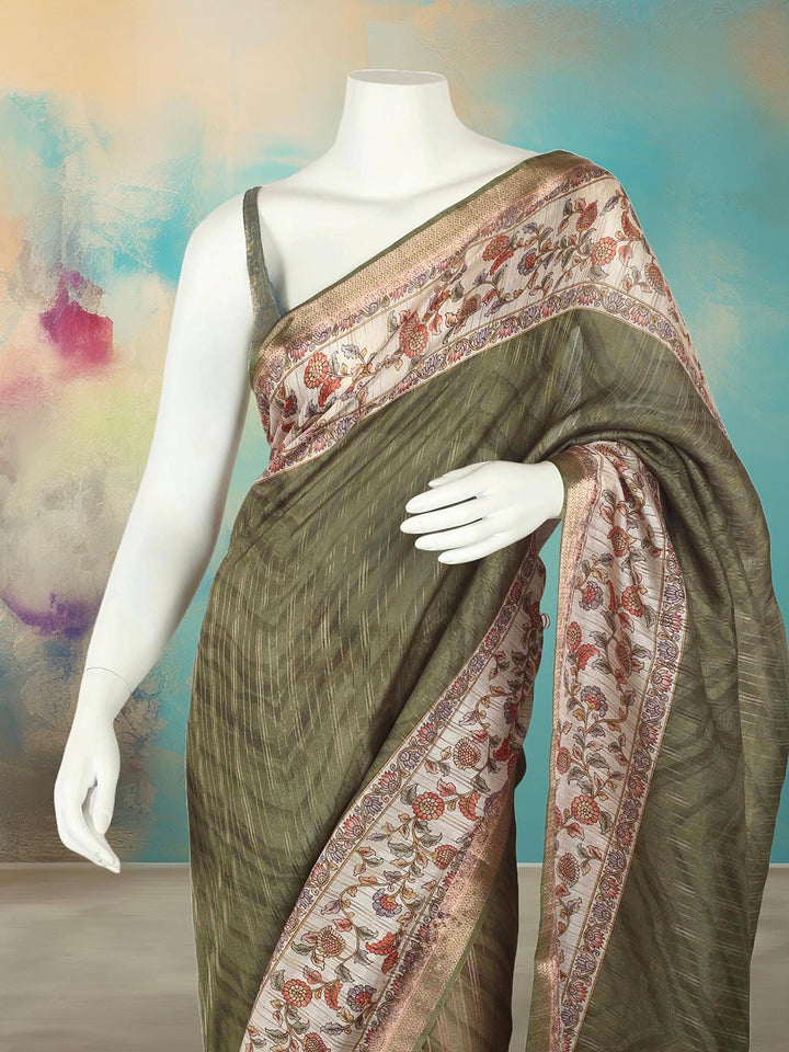 Printed Art Silk Saree