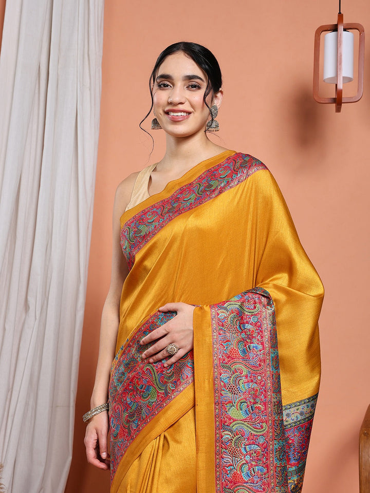Digital Printed Art Silk Saree