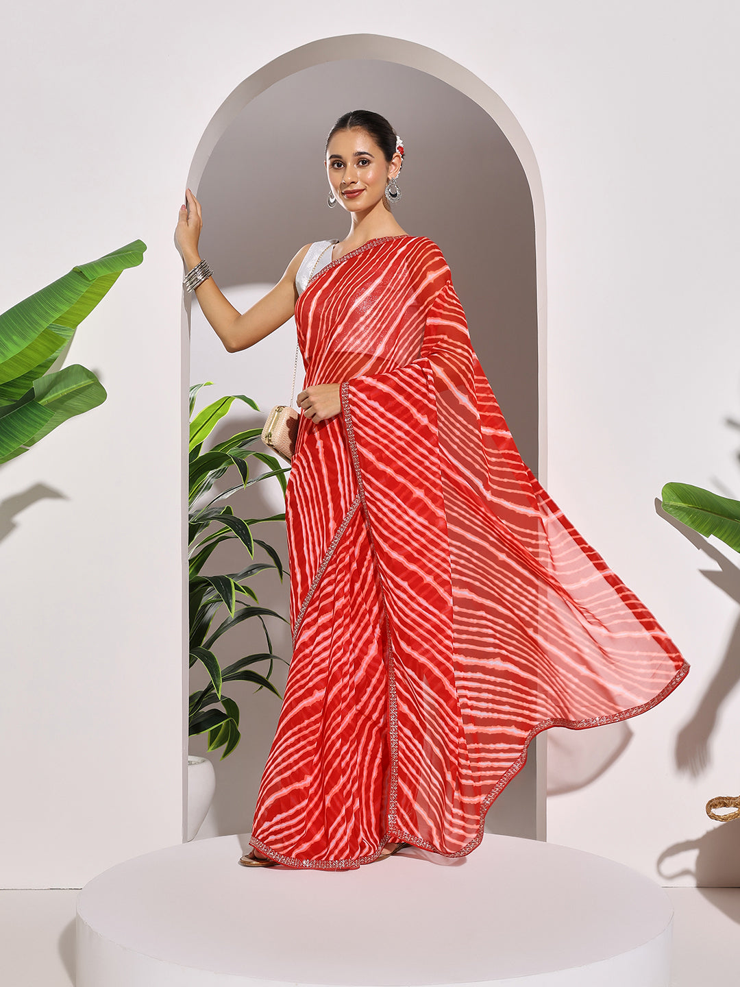 Printed Georgette Saree