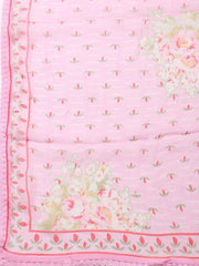 Printed Muslin Unstitched Suit With Pant & Dupatta