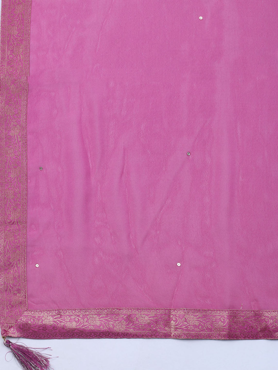 Brocade Chanderi Unstitched Suit With Dupatta