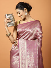 Zari Jaal Banarasi Woven Saree