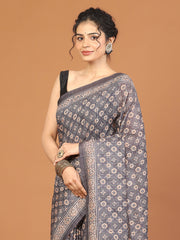 Digital Printed Tussar Woven Saree