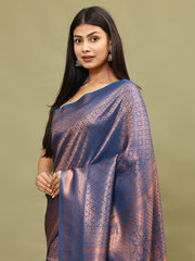 Zari Jaal Woven Handloom Saree