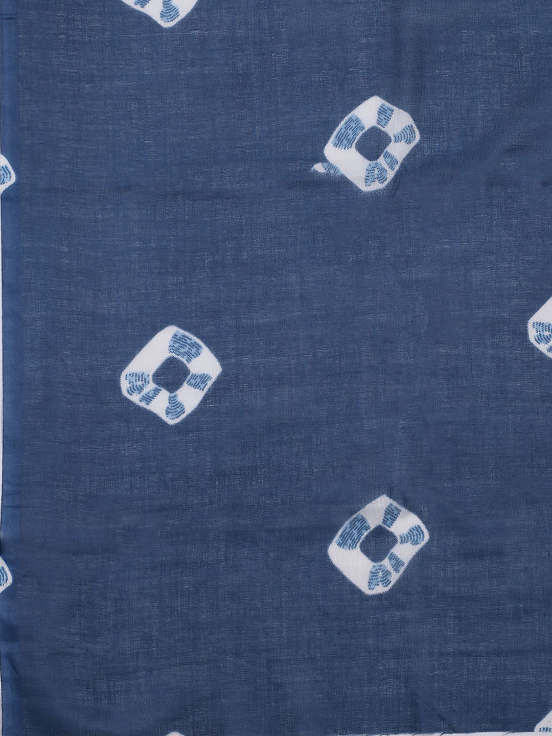 Printed Cotton Blend Unstitched Suit With Dupatta