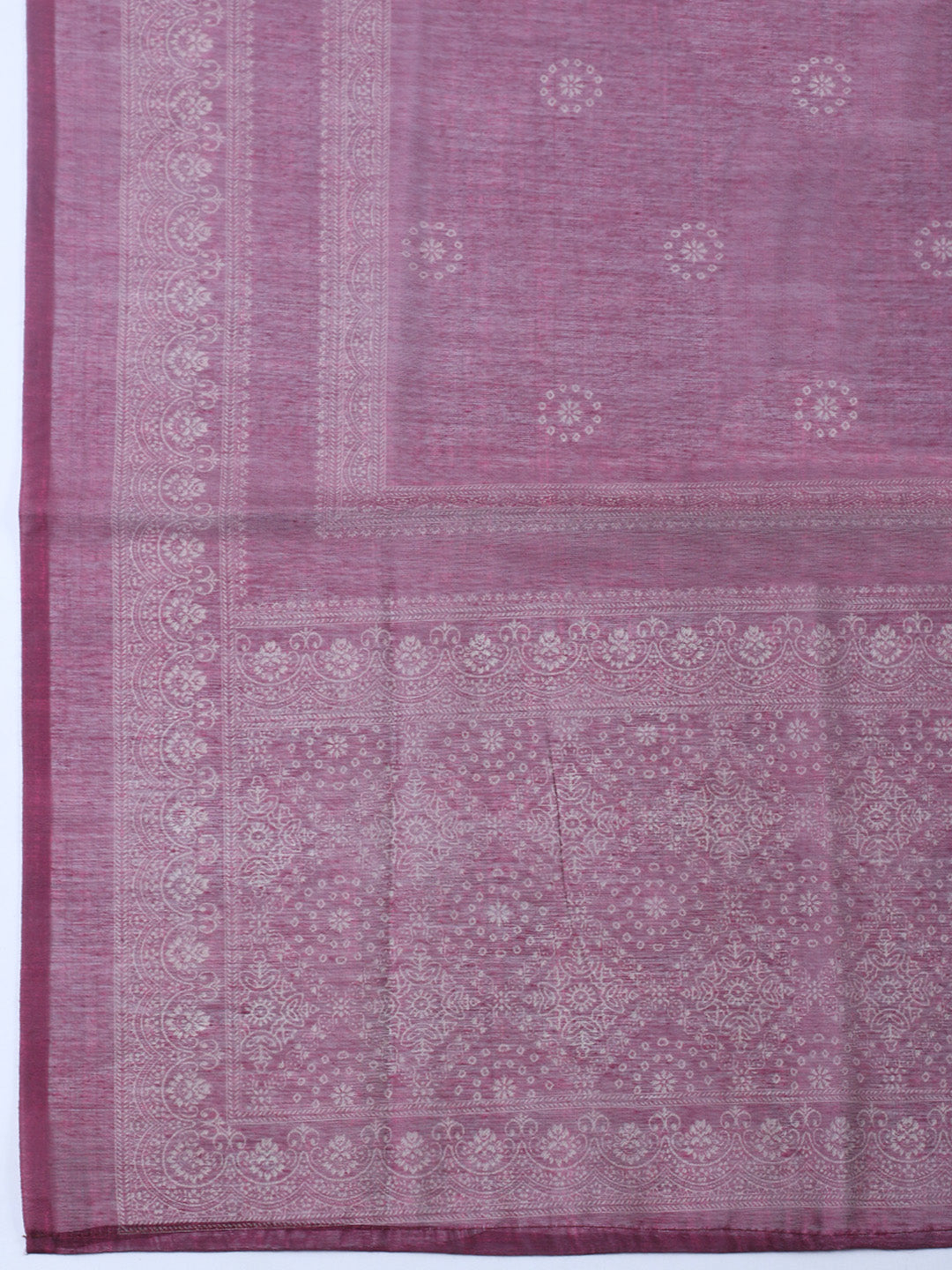 Embroidered Linen Blend Unstitched Suit With Pant &amp; Dupatta