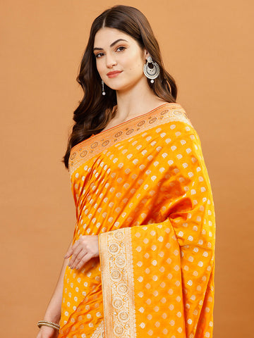 Zari Border Banarasi Woven Saree